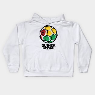 Guinea-Bissau Football Country Flag Kids Hoodie